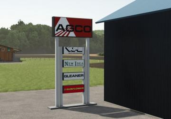 AGCO dealer signверсия 1.0.0.0 для Farming Simulator 2025