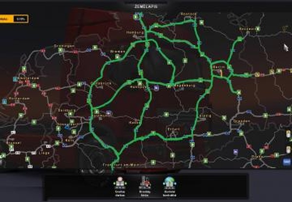Autobahn Rebuildверсия 1.5 для Euro Truck Simulator 2 (v1.30.x)