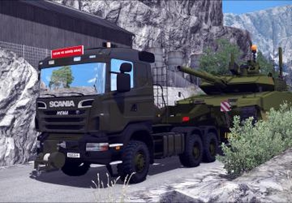 Scania Hema Turkish Military Truck & Trailer Packv1.0 для Euro Truck Simulator 2 (v1.28.x, 1.30.x)