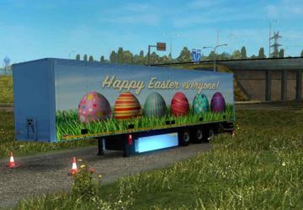 Пасхальный прицепверсия 1.0 для Euro Truck Simulator 2 (v1.28.x, 1.30.x)