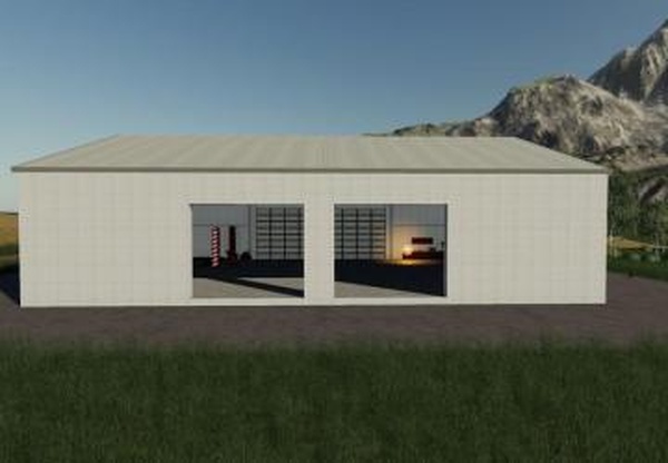 Hall with workshopверсия 1.0.0.0 для Farming Simulator 2019 (v1.4)