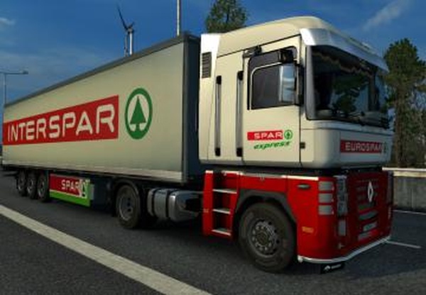 Комбо скин пак «Spar» для Renault Magnumv1.0 для Euro Truck Simulator 2 (v1.28.x, 1.30.x)