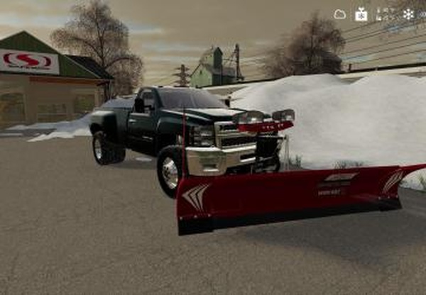 2010 Chevy 3500 Long Bed DRW With Plow Mountv1.0 для Farming Simulator 2019