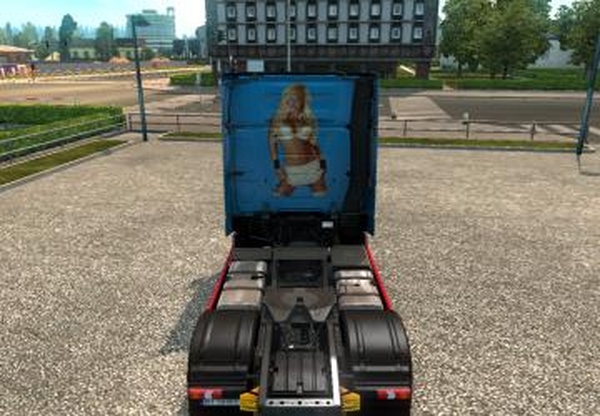 Скин «Деловые линии» для Mercedes Actros MP4v1.0 для Euro Truck Simulator 2 (v1.30.x)