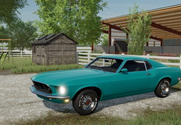Ford Mustang 1969версия 2.0.0.0 для Farming Simulator 2022 (v1.6x)