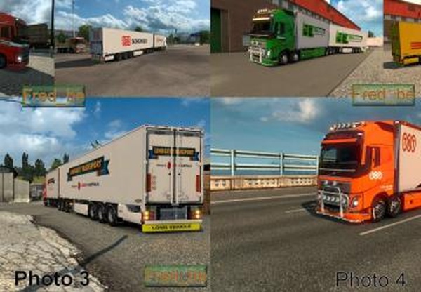 Pack Volvo FH 2012 Tandem (25 метров)версия 24.03.18 для Euro Truck Simulator 2 (v1.30.x)