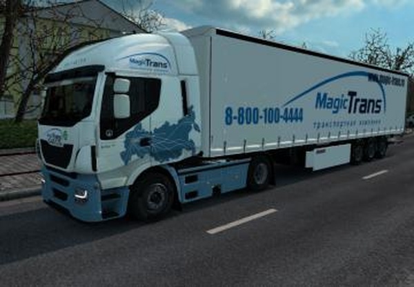 Комбо скин пак «Magic-Trans» для Iveco Hi-Wayv1.0 для Euro Truck Simulator 2 (v1.28.x, 1.30.x)