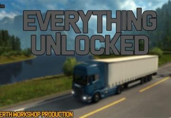 «Все разблокировано»версия 1.13 для Euro Truck Simulator 2 (v1.30.x)