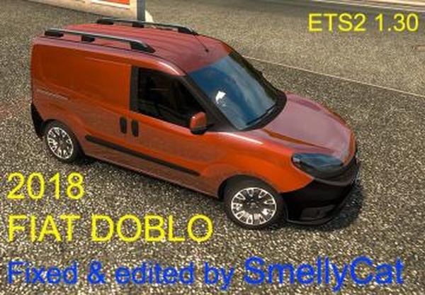 Fiat Doblo 2018 by SmellyCatверсия 1.0 для Euro Truck Simulator 2 (v1.28.x, 1.30.x)