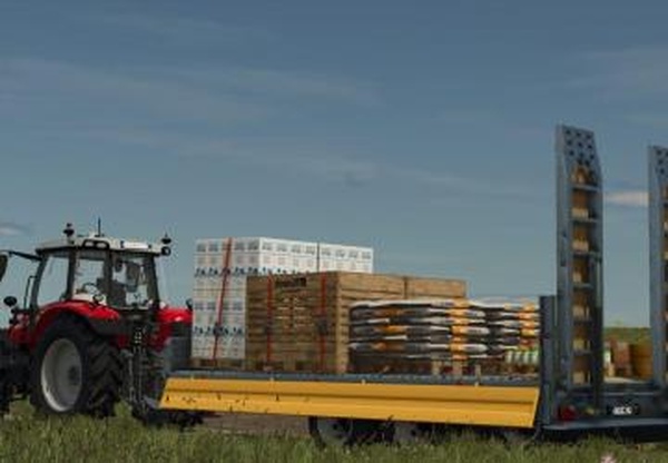 Lizard Low-Bed Trailerверсия 1.0.0.0 для Farming Simulator 2025