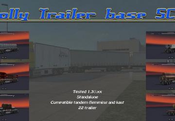 Dolly Trailer baseверсия 1.0 для Euro Truck Simulator 2 (v1.28.x, 1.30.x)