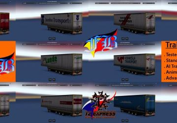Trailer Pack Jumboверсия 18.03.18 для Euro Truck Simulator 2 (v1.28.x, 1.30.x)
