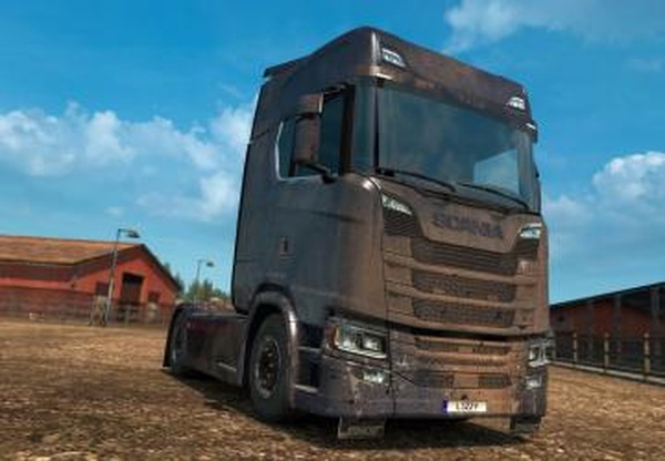 Dirty Scania S High Roof Skinверсия 1.0.2 для Euro Truck Simulator 2 (v1.28.x, 1.30.x)