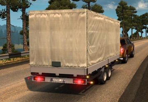 Легковой прицепверсия 1.1 для Euro Truck Simulator 2 (v1.28.x, - 1.31.x)
