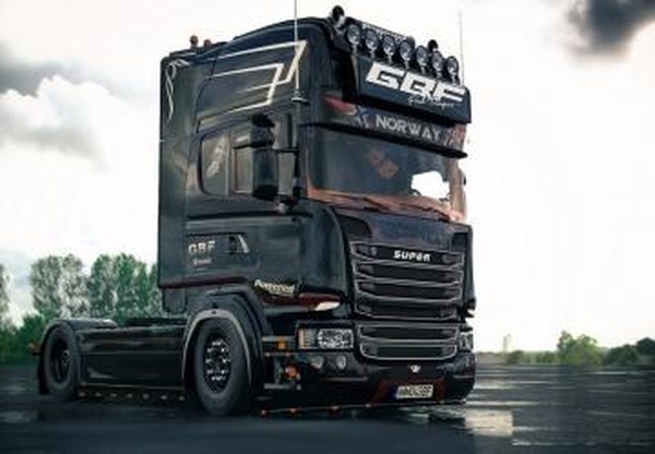 Scania Ghost V8 Open Pipe Crackleверсия 1.5 для Euro Truck Simulator 2 (v1.30.x, - 1.36.x)