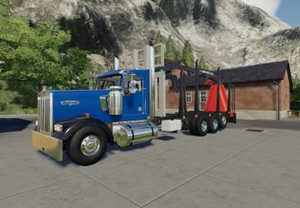 D3 Kenworth W900 Rear Mountedверсия 1.0.0.2 для Farming Simulator 2019 (v1.4.x)