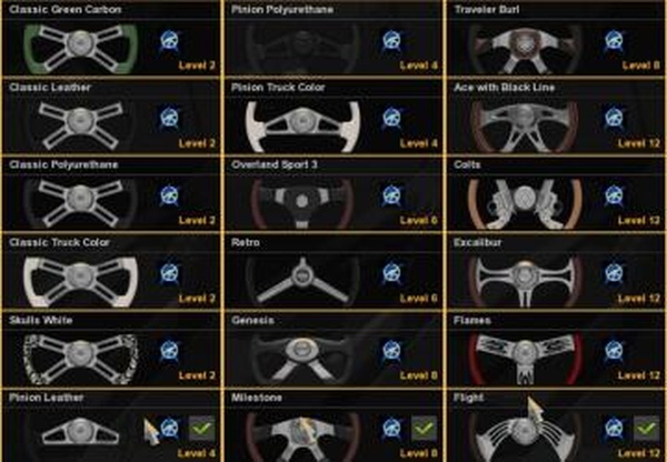 Steering Creations Pack DLC from ATS to ETS2v1.1 для Euro Truck Simulator 2 (v1.27.x, - 1.39.x)