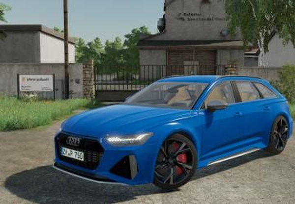 Audi RS6 Avant 2020версия 2.1.0.0 для Farming Simulator 2022 (v1.6x)