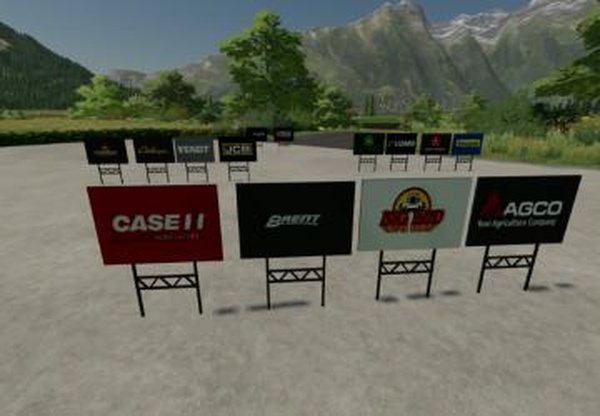 Brand Yard Signsверсия 1.0.0.0 для Farming Simulator 2022