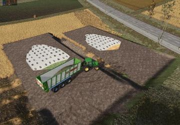 Hay and straw silosверсия 1.0.0.0 для Farming Simulator 2025