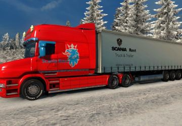 Комбо скин пак «Scania Rent» для Scania Tv1.0 для Euro Truck Simulator 2 (v1.28.x, 1.30.x)