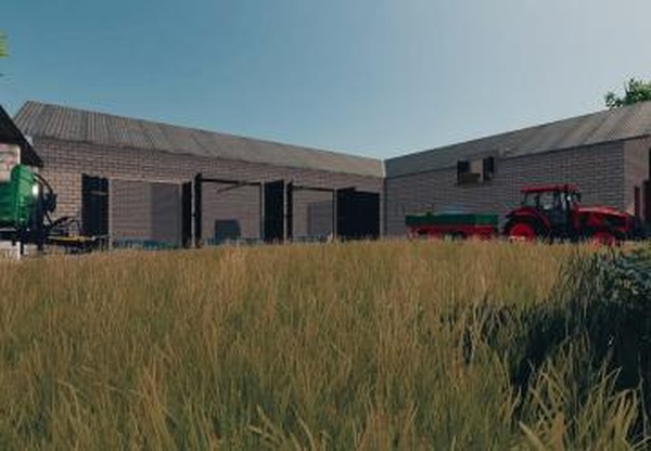 Barn With Cowshedверсия 1.0.0.0 для Farming Simulator 2022