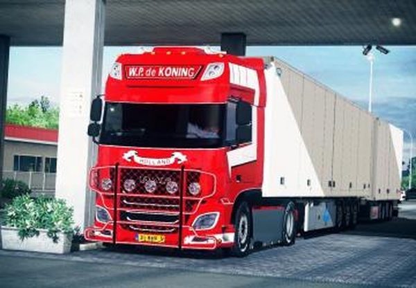DAF XF Euro 6 – W.P de Koning BVверсия 1.0 для Euro Truck Simulator 2 (v1.28.x, 1.30.x)
