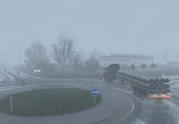Сезонный аддон конец зимы для Realistic Graphics Modv1.2 для Euro Truck Simulator 2 (v1.30.x, - 1.35.x)