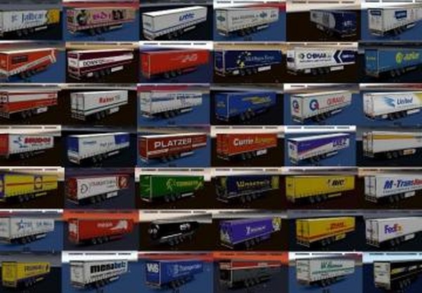 Сборник скинов для прицепов «74 reb jalbcar»v1.0 для Euro Truck Simulator 2 (v1.28.x, 1.30.x)