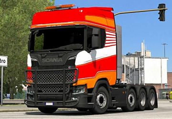 Шасси 8х4 для Scania R, S 2016 NGверсия 1.0 для Euro Truck Simulator 2 (v1.30.х)