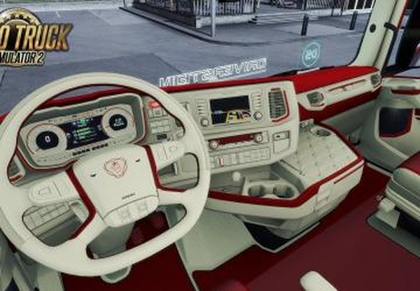 Scania 2016 S&R CMI Red Beige Interiorверсия 1.0 для Euro Truck Simulator 2 (v1.30.x, - 1.36.x)