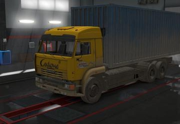Грязные скины для KamAZ 4326-43118-6350-65221v1.0 для Euro Truck Simulator 2 (v1.28.x, - 1.32.x)