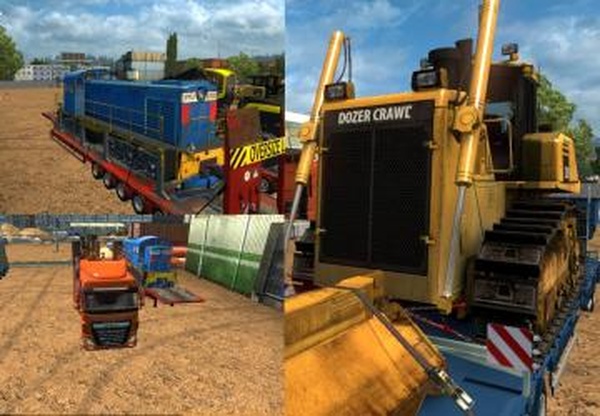 Trailer ETS2 TMP - Oversize load 2 Rверсия 1.2r для Euro Truck Simulator 2 (v1.28.x, 1.30.x)