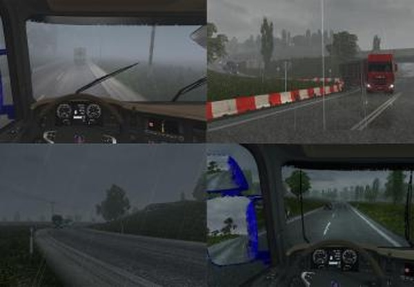 Shity Weatherверсия 1.0 для Euro Truck Simulator 2 (v1.30.x, 1.31.x)