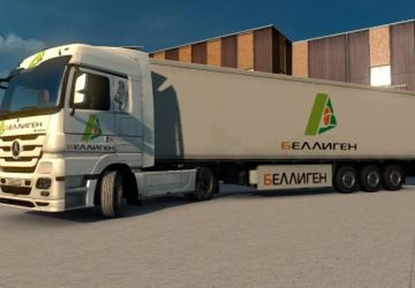 Комбо скин пак «Беллиген» для Mercedes Actrosv1.0 для Euro Truck Simulator 2 (v1.28.x, 1.30.x)