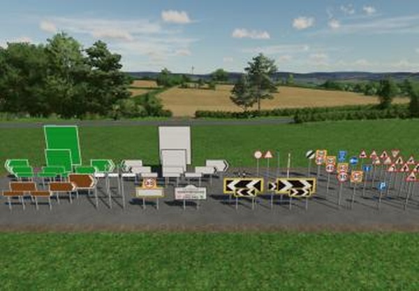 UK Road Sign Pack (Prefab*)версия 1.0.0.0 для Farming Simulator 2022