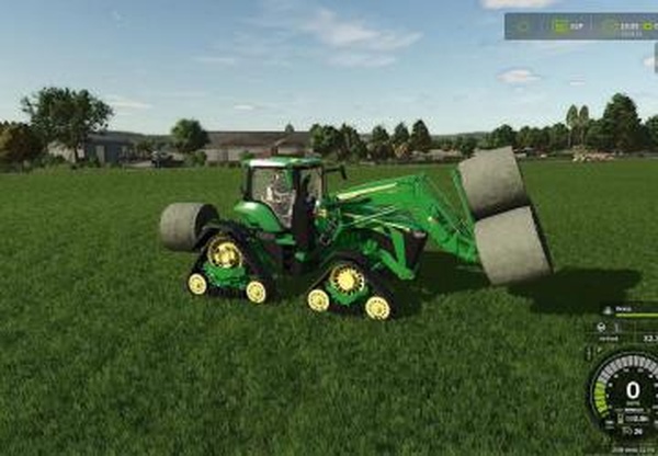 John Deere 8R/RX with Front loaderверсия 1.0.0.0 для Farming Simulator 2025