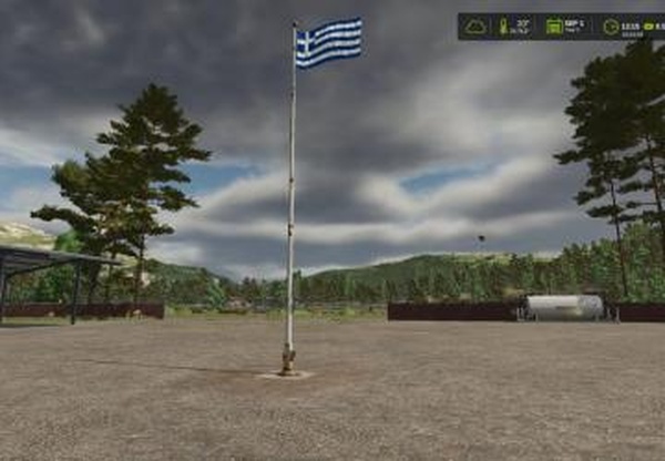 Greek Flagверсия 1.0.0.0 для Farming Simulator 2025