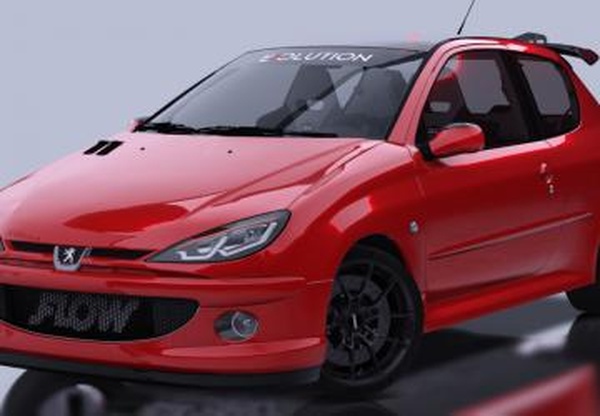 Peugeot 206 RC Street 1.0версия 3.0 для Assetto Corsa