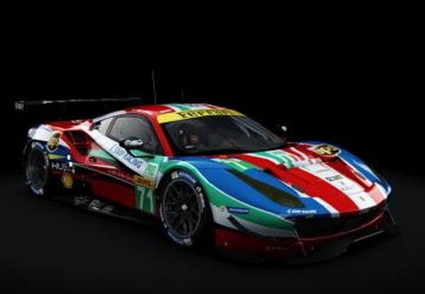 2016 Ferrari 488 GTE [Michelotto]версия 1.1 для Assetto Corsa