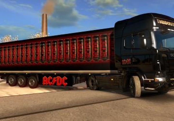 Combo Scin Pack «AC/DC» for Scania R 2012v1.0 для Euro Truck Simulator 2 (v1.28.x, 1.30.x)