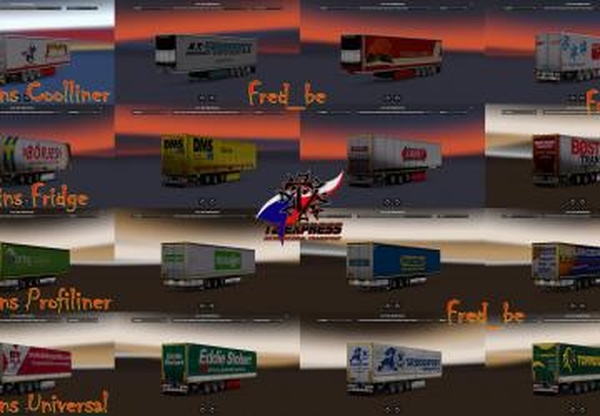 Trailer Packверсия 1.30 для Euro Truck Simulator 2 (v1.28.x, 1.30.x)
