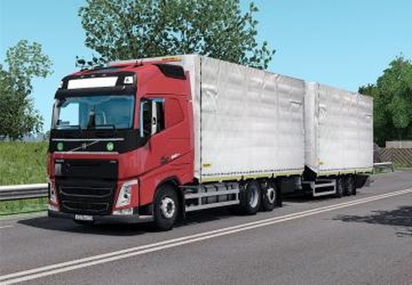 VOLVO FH16 2012 + Tandemверсия 1.1 для Euro Truck Simulator 2 (v1.28.x, 1.30.x)