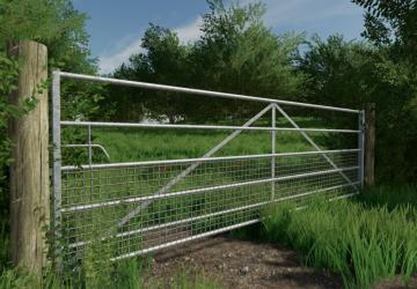 Galvanised Metal Field Gate Pack (Prefab*)v1.0.0.0 для Farming Simulator 2022