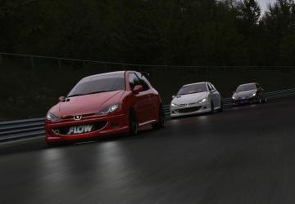 Peugeot 206 RC Streetверсия 1.1 для Assetto Corsa