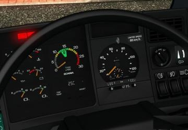 Scania 4 Series Gaugesверсия 1.1 для Euro Truck Simulator 2 (v1.28.x, - 1.31.x)