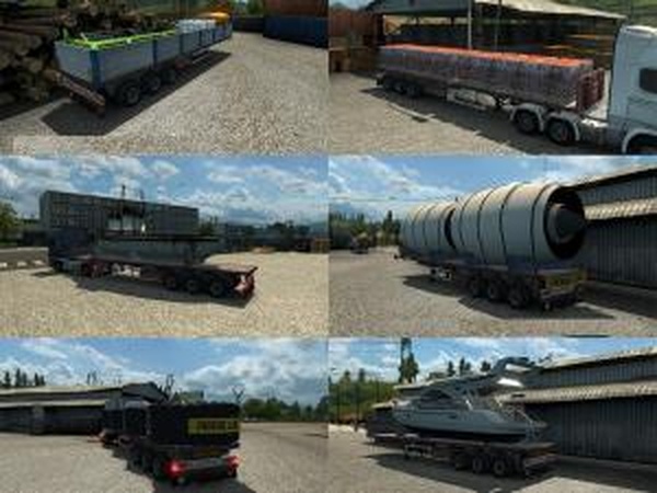 Trailer Flatbedверсия 1.2 для Euro Truck Simulator 2 (v1.28.x, 1.30.x)