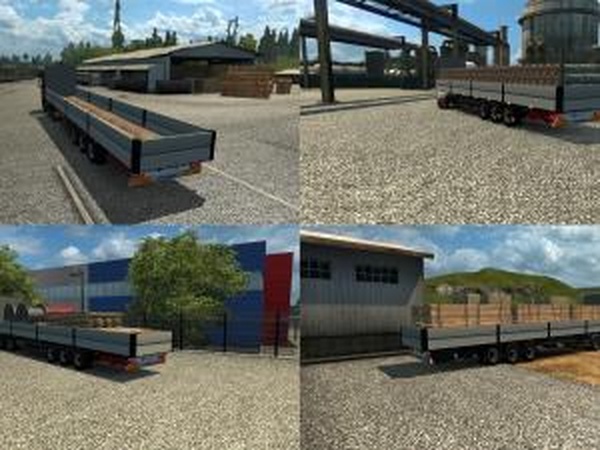 Trailer Krone Flatbedверсия 1.2 для Euro Truck Simulator 2 (v1.28.x, 1.30.x)