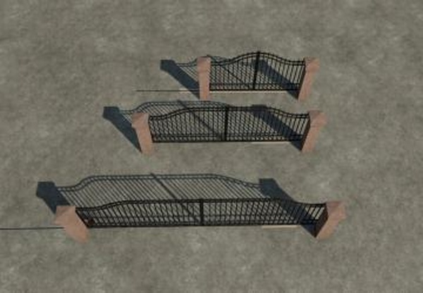 Brick Fence With Sliding Gatesверсия 1.0.0.0 для Farming Simulator 2022