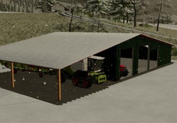 Machineshed With Canopy Roofверсия 1.0.0.0 для Farming Simulator 2022
